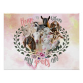GOAT ART | Thuis is waar mijn geiten GetYerGoat Perfect Poster (Voorkant)