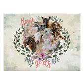 GOAT ART | Thuis is waar mijn geiten GetYerGoat Perfect Poster (Voorkant)