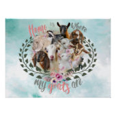 GOAT ART | Thuis is waar mijn geiten GetYerGoat Poster (Voorkant)