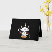 Goat Baphomet Halloween Gift Kaart (Gele Bloem)