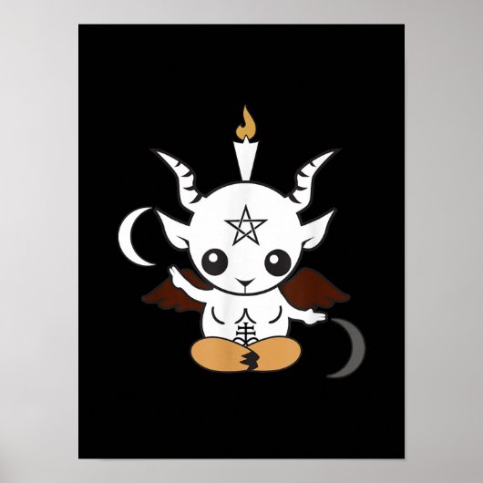 Goat Baphomet Halloween Gift Poster (Voorkant)
