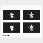 Goat Baphomet Halloween Gift Rechthoekige Sticker (Vel)