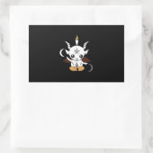 Goat Baphomet Halloween Gift Rechthoekige Sticker (Tas)