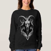 Goat Baphomet  Occult Gothic Demon Trui (Voorkant)