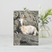 Goat bedankpas bedankkaart (Staand voorkant)