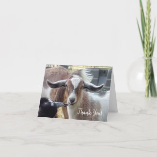 Goat bedankpas bedankkaart