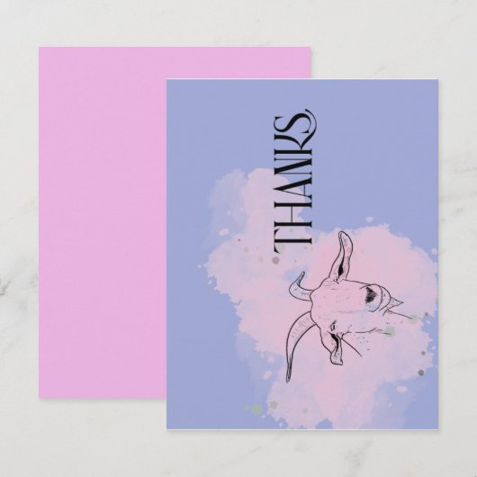 Goat bedankpas bedankkaart (Voorkant / Achterkant)