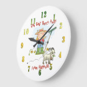 Goat Berry Funny Cartoon Wall Clock Grote Klok (Hoek)
