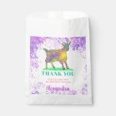 Goat Birthday Party Dank je Bedankzakje (Voorkant)