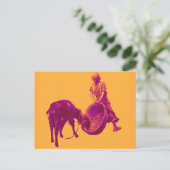 Goat Boy  Meyerheim Pop Art Cute 1893 Child Briefkaart (Staand voorkant)