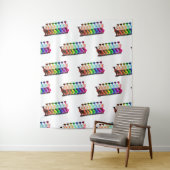 Goat Boy Rainbow Wandkleed (In situ)