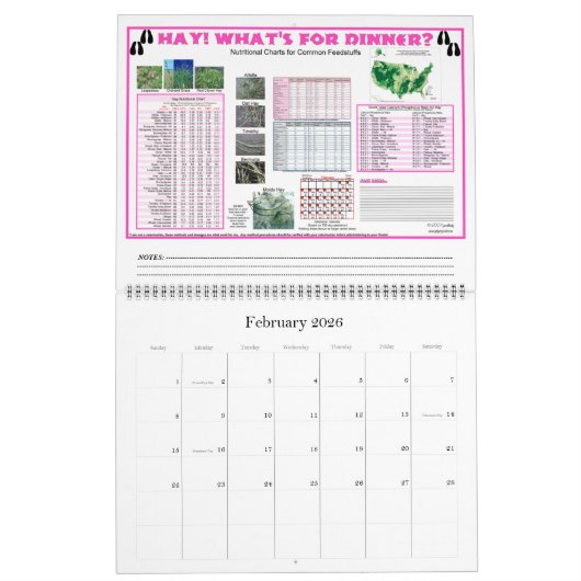 Goat Calendar GoatPedia™ Goat Owner's Guide Kalender (Feb 2026)