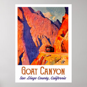 Goat Canyon, San Diego, Californië Poster
