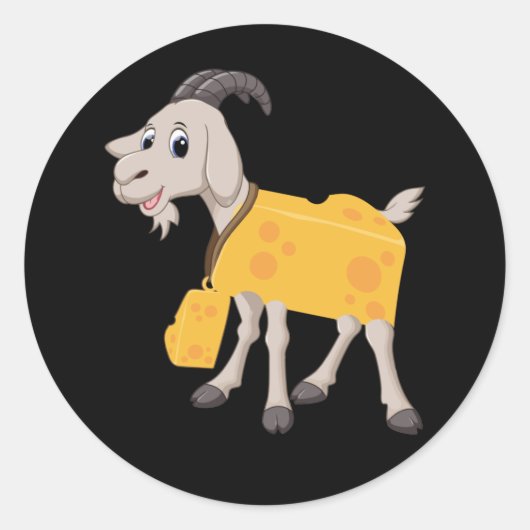 Goat Cheese  for Goat Cheese Lovers Ronde Sticker (Voorkant)