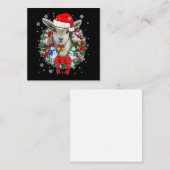 Goat Christmas Ornament Notitiekaartje (Voorkant / Achterkant)