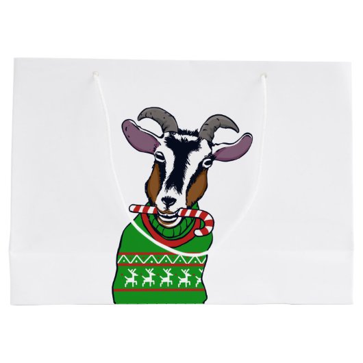 Goat Christmas Sweater Groot Cadeauzakje (Achterkant)