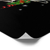 Goat Christmas Tree Snow Goat Xmas Poster (Hoek)