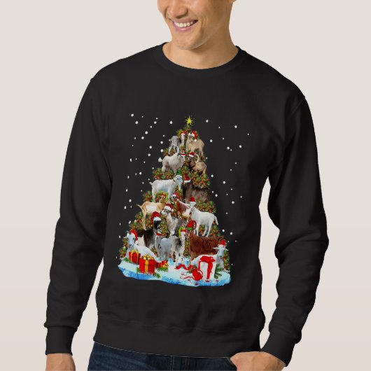 Goat Christmas Tree Trui (Voorkant)