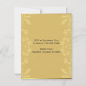 Goat & Coffee Holiday Party Custom Invitation Kaart (Achterkant)