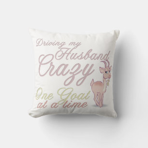 Goat Crazy Personalized Goat Pillow Kussen