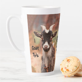 Goat Cute Funny, ik ga hier naartoe Latte Mok