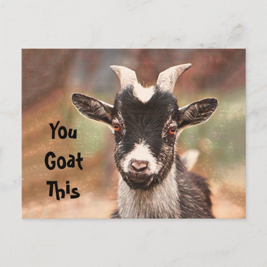 Goat Cute Funny You Goat this Briefkaart (Voorkant)
