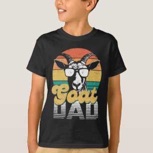 Goat Dad Beste Geit Daddy Retro Funny Fathe T-shirt
