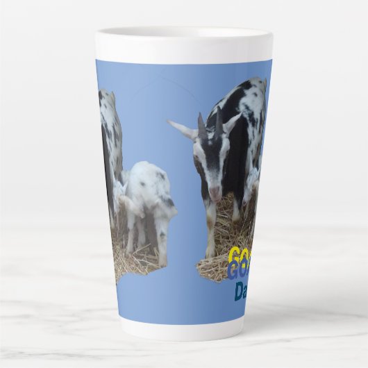 GOAT Day Cust. BG-kleurenlatte Mok (Voorkant)