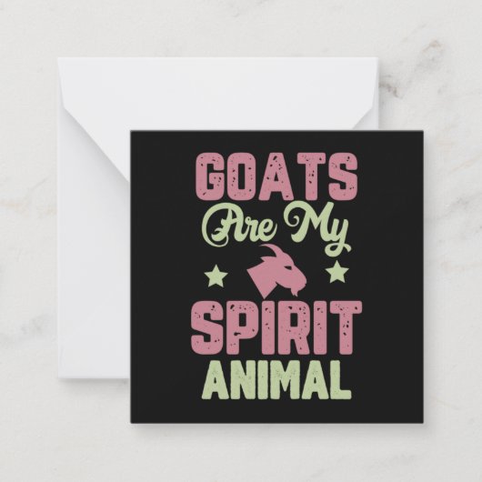 Goat design notitiekaartje (Voorkant)