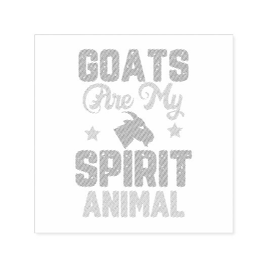 Goat design zelfinktende stempel (Design)