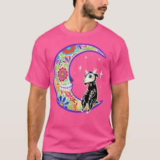 Goat Dia de Los Muertos Skeleton Sugar Skull T-Shi T-shirt