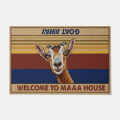 Goat Doormat, Funny Goat Lover Gift Deurmat (Voorkant)