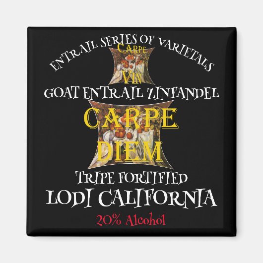 Goat Entrails Zinfandel uit de Californische stam Magneet (Voorkant)
