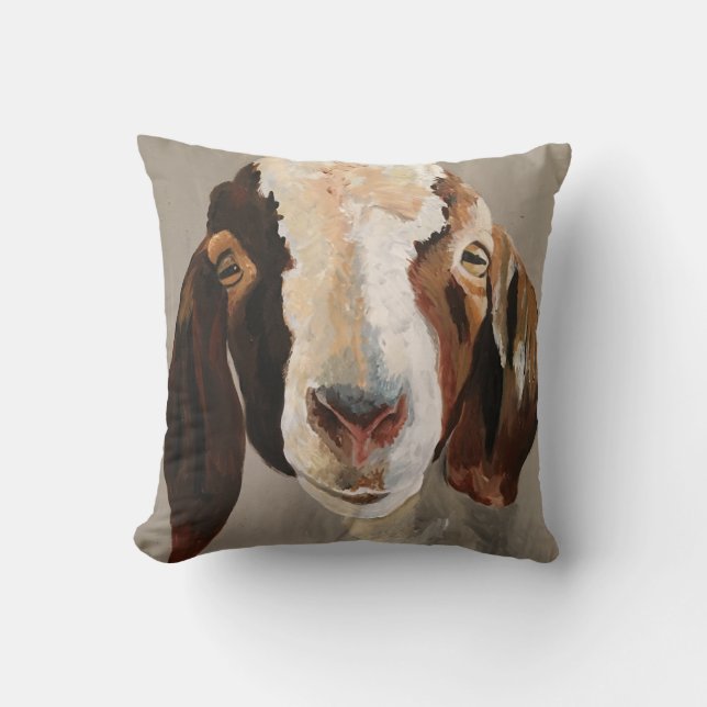 Goat Farmhouse Pillow Kussen (Voorkant)