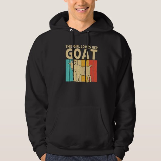 Goat For Girls Kids Women Goat Whisperer 1 Hoodie (Voorkant)