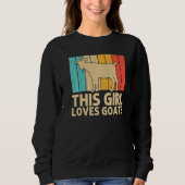 Goat For Girls Kids Women Goat Whisperer Trui (Voorkant)