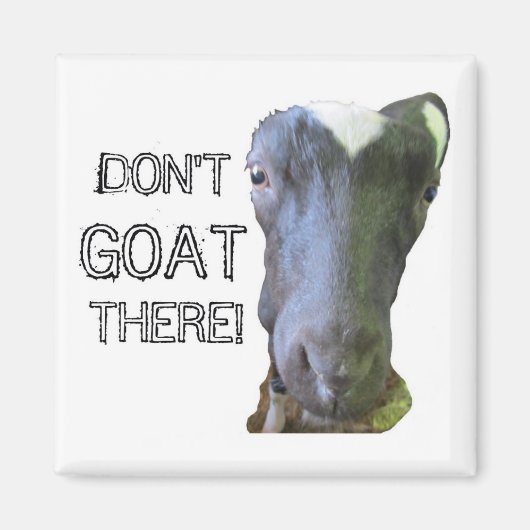 Goat: "GA ER NIET!" Magnet (Voorkant)
