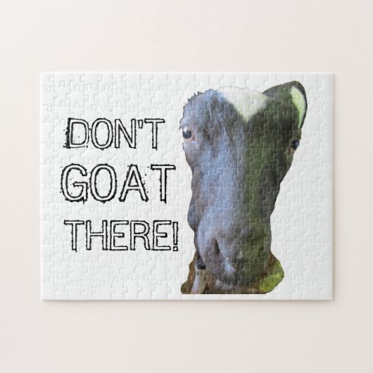 Goat: "GA ER NIET!" Puzzle Legpuzzel (Horizontaal)