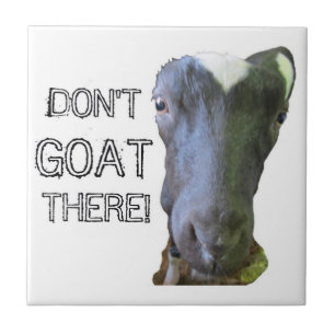 Goat: "GA ER NIET!" Tegel Tegeltje