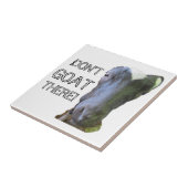 Goat: "GA ER NIET!" Tegel Tegeltje (Zijkant)