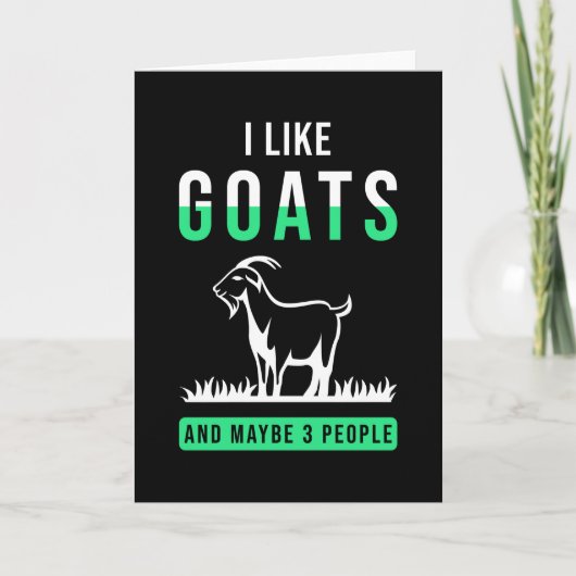 Goat Gezegde Funny Kaart (Voorkant)