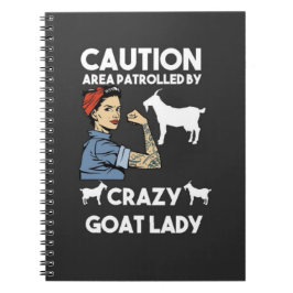 Goat Gifts For Her Girl Farm Women Farmer Lady Notitieboek