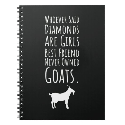 Goat Gifts For Her Girl Farm Women Farmer Notitieboek (Voorkant)