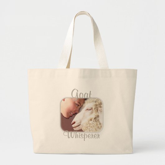 Goat Gifts Goat Whisperer Grote Tote Bag (Voorkant)