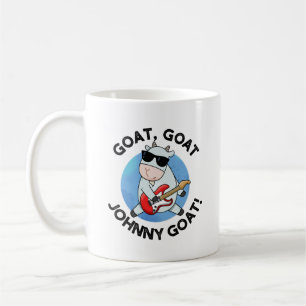 Goat Goat Johnny Goat Funny Music Animal Pun Koffiemok