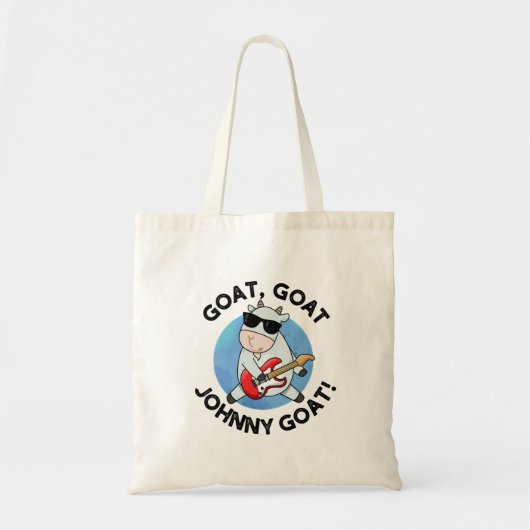 Goat Goat Johnny Goat Funny Music Animal Pun Tote Bag (Voorkant)