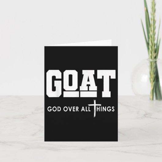 Goat God over alles wat Christelijk is Kaart (Voorkant)