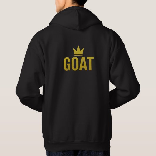 GOAT Gold Crown Minimalist Hoodie (Achterkant)