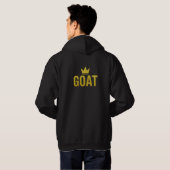 GOAT Gold Crown Minimalist Hoodie (Achterkant volledig)