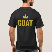 GOAT Gold Crown Minimalist T-Shirt (Achterkant)